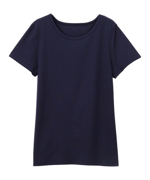 CHAN ME（チャンミ）の「ラウンドネック半袖Tシャツ（Tシャツ/カットソー・レディース・グレー/チャコールグレー/ブラック/ホワイト/ピンク/ネイビー・MEDIUM/LARGE/X-LARGE）」の16枚目の写真