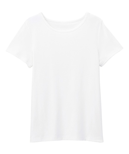 CHAN ME（チャンミ）の「ラウンドネック半袖Tシャツ（Tシャツ/カットソー・レディース・グレー/チャコールグレー/ブラック/ホワイト/ピンク/ネイビー・MEDIUM/LARGE/X-LARGE）」の17枚目の写真