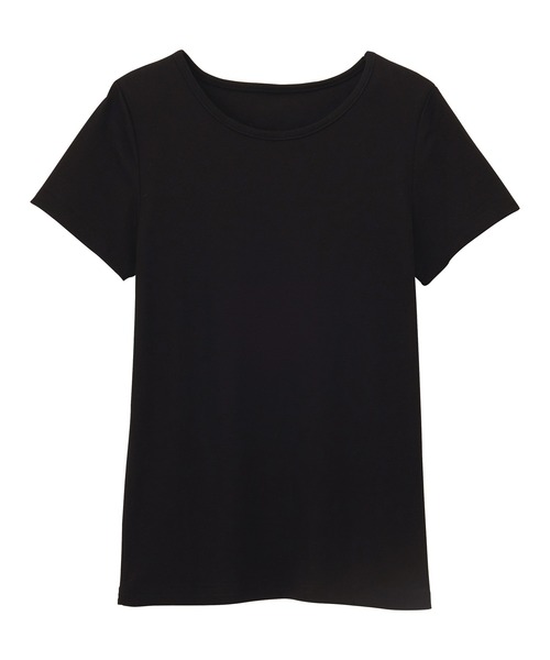 CHAN ME（チャンミ）の「ラウンドネック半袖Tシャツ（Tシャツ/カットソー・レディース・グレー/チャコールグレー/ブラック/ホワイト/ピンク/ネイビー・MEDIUM/LARGE/X-LARGE）」の21枚目の写真