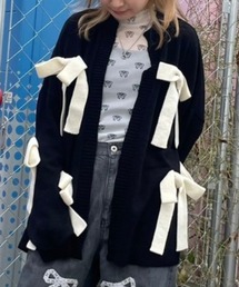 キャンディーストリッパー リボンニットカーディガン パンツ