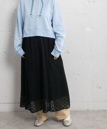 POU DOU DOU | ラッセルレースパッチワークスカート(スカート)