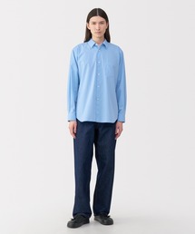 〔MUJI Labo〕紳士 ポプリンレギュラーカラーシャツ