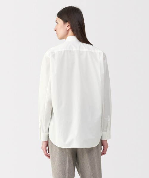 MUJI Labo(ムジラボ)の「〔MUJI Labo〕紳士 ポプリンレギュラーカラーシャツ(シャツ/ブラウス・メンズ・サックスブルー/ライトグレー/ブルー系/ホワイト・S/M/L/XL)」の7枚目の写真