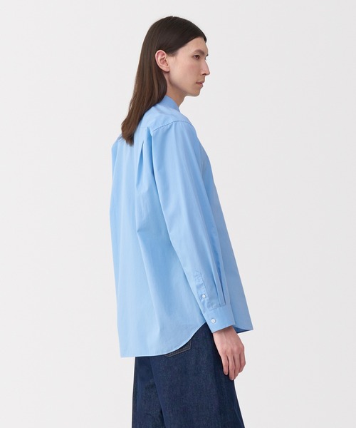 MUJI Labo(ムジラボ)の「〔MUJI Labo〕紳士 ポプリンレギュラーカラーシャツ(シャツ/ブラウス・メンズ・サックスブルー/ライトグレー/ブルー系/ホワイト・S/M/L/XL)」の20枚目の写真