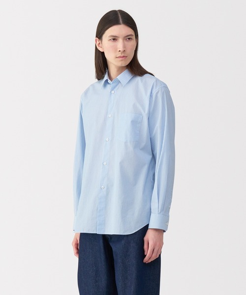 MUJI Labo〕紳士 ポプリンレギュラーカラーシャツ（シャツ/ブラウス