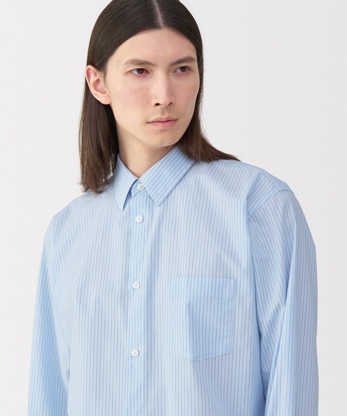 2024AW MUJI Labo ムジラボ　ウール混レギュラーカラーシャツ 無印良品 シャツ 「MUJI Labo」紳士 ウール混レギュラーカラー