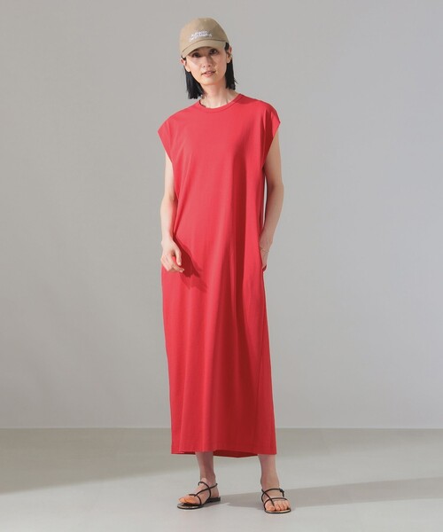 セール】【別注】ATON / DRY COTTON JERSEY ワンピース [洗える