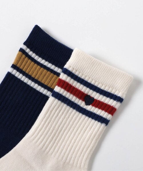 BREEZE(ブリーズ)の「ラインロゴソックス(ソックス/靴下・キッズ・オフホワイト/ネイビー/ピンク/ライム・21/18/15 )」の20枚目の写真