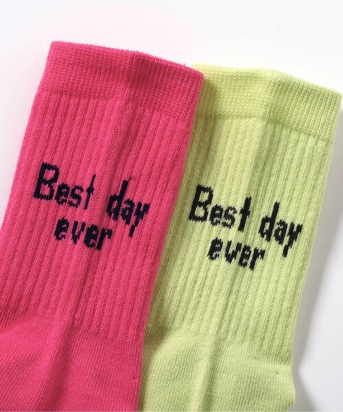 BREEZE(ブリーズ)の「ラインロゴソックス(ソックス/靴下・キッズ・オフホワイト/ネイビー/ピンク/ライム・21/18/15 )」の21枚目の写真