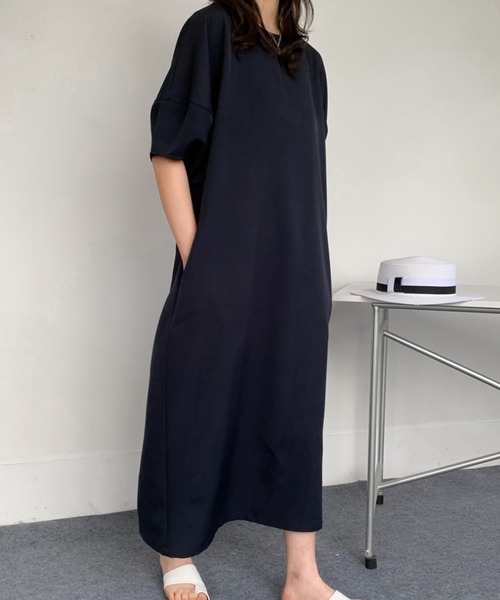 ABITOKYO(アビトーキョー)の「バックスリットバルーン袖ワンピース(ワンピース・レディース・アイボリー/ブラック/チャコールグレー/ベージュ/ネイビー・M/L/XL)」の18枚目の写真