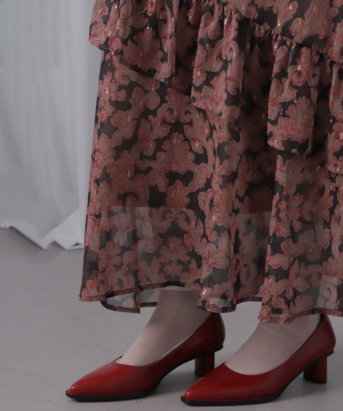 ROSE BUD（ローズバッド）の「オリジナルプリントスカート（スカート・レディース・グリーン/ブラウン・ONE SIZE）」の10枚目の写真