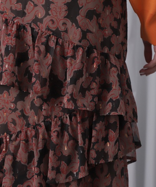 ROSE BUD（ローズバッド）の「オリジナルプリントスカート（スカート・レディース・グリーン/ブラウン・ONE SIZE）」の12枚目の写真