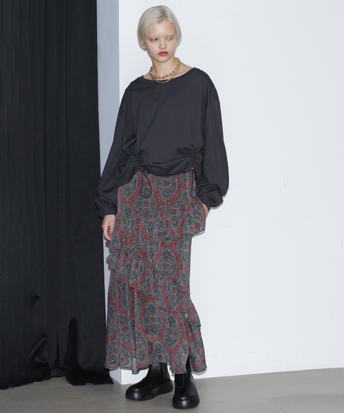 ROSE BUD（ローズバッド）の「オリジナルプリントスカート（スカート・レディース・グリーン/ブラウン・ONE SIZE）」の20枚目の写真