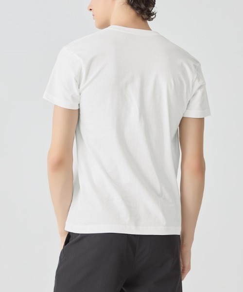 BODY WILD(ボディーワイルド)の「BODY WILD/ボディワイルド Vネック Tシャツ 抗菌防臭加工 2枚組 綿100%(Tシャツ/カットソー・メンズ・ホワイト/ブラック/杢グレー・MEDIUM/LARGE/X-LARGE)」の6枚目の写真