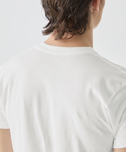 BODY WILD(ボディーワイルド)の「BODY WILD/ボディワイルド Vネック Tシャツ 抗菌防臭加工 2枚組 綿100%(Tシャツ/カットソー・メンズ・ホワイト/ブラック/杢グレー・MEDIUM/LARGE/X-LARGE)」の8枚目の写真