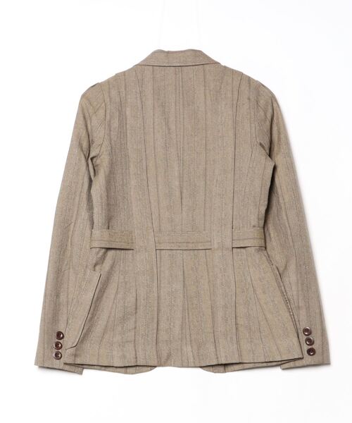 RRL(ダブル アール エル)の「Fベルテッド ツイード ジャケット(テーラードジャケット・レディース・ブラウン・1/3/2/4/5)」の3枚目の写真