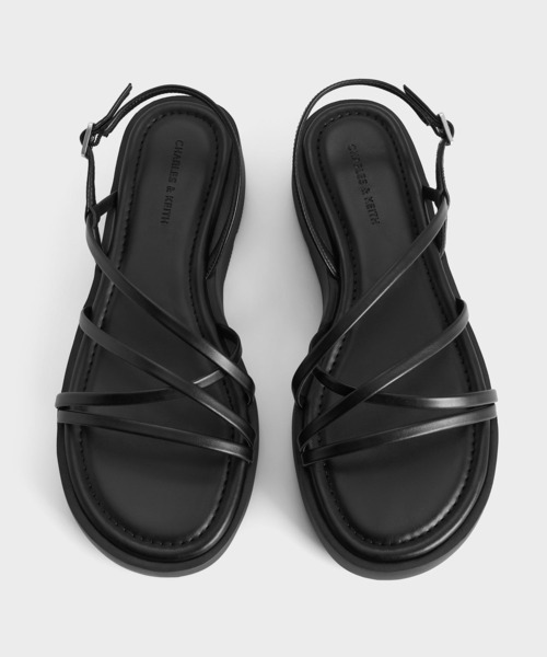 ゴム製フォームフラットサンダル ブラック sacai(サカイ) プラットフォームサンダル ブラック サイズ 37
