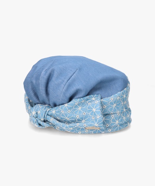 kaorinomori（カオリノモリ）の「kaorinomori ソーレイリボンキャップ / カオリノモリ（キャップ・レディース・ブルー/ライトブルー・58cm）」の6枚目の写真