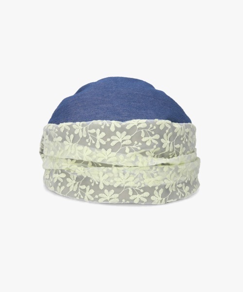 kaorinomori（カオリノモリ）の「kaorinomori ソーレイリボンキャップ / カオリノモリ（キャップ・レディース・ブルー/ライトブルー・58cm）」の12枚目の写真