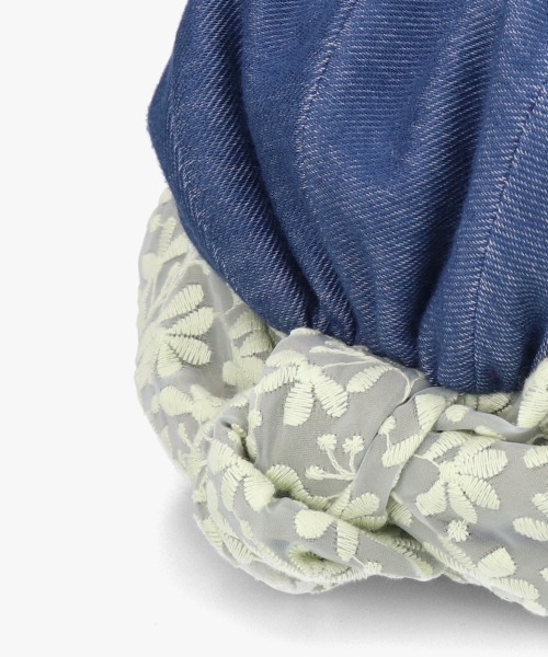 kaorinomori（カオリノモリ）の「kaorinomori ソーレイリボンキャップ / カオリノモリ（キャップ・レディース・ブルー/ライトブルー・58cm）」の14枚目の写真