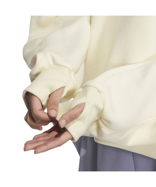 adidas(アディダス)の「アディダス adidas Lux AC スペーサー ハーフジップ スウェットシャツ(スウェット・レディース・スモークピンク/ブラック/ホワイト・M/L)」の6枚目の写真