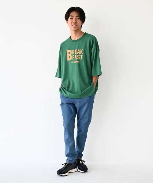 FOV(フォブ)の「フォブ BREAKFAST 6分袖 Tシャツ(Tシャツ/カットソー・レディース・ホワイト/グリーン/チャコールグレー・F)」の5枚目の写真