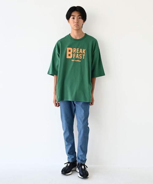 FOV(フォブ)の「フォブ BREAKFAST 6分袖 Tシャツ(Tシャツ/カットソー・レディース・ホワイト/グリーン/チャコールグレー・F)」の6枚目の写真