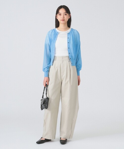 RayBEAMSジップ ヘムカーブ パンツ　サイズ1 BEAMS WOMEN｜ジップ ヘムカーブ パンツ | Rakuten Fashion(楽天