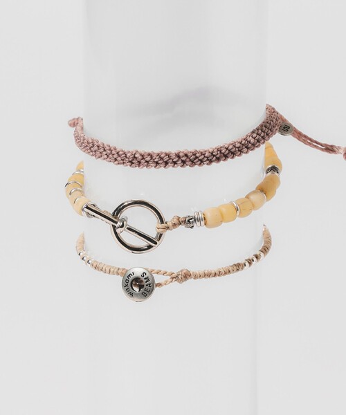 wakami（ワカミ）の「【別注】wakami / ビーズブレスレット 3本セット 2025（ブレスレット・レディース・グレー/マルチ/エメラルド/ブラック/オレンジ/ネイビー/ベージュ・ONE SIZE）」の17枚目の写真