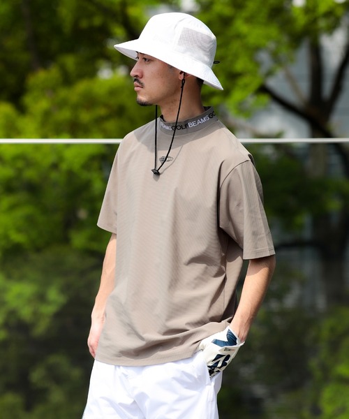 BEAMS GOLF モックネック半袖シャツXL ストレッチ - メルカリ