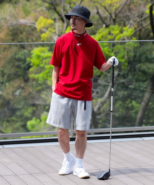 BEAMS GOLF(ビームスゴルフ)の「ORANGE LABEL / フレックスドライ モックネック シャツ(Tシャツ/カットソー・メンズ・ベージュ/ネイビー/レッド/グリーン・S/M/L/XL)」の9枚目の写真