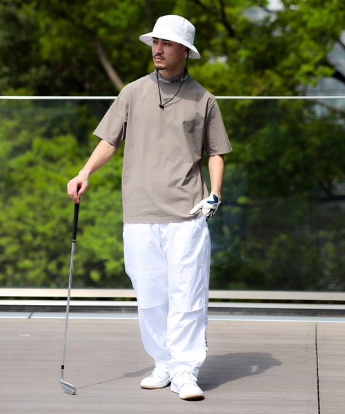 BEAMS GOLF(ビームスゴルフ)の「ORANGE LABEL / フレックスドライ モックネック シャツ(Tシャツ/カットソー・メンズ・ベージュ/ネイビー/レッド/グリーン・S/M/L/XL)」の13枚目の写真
