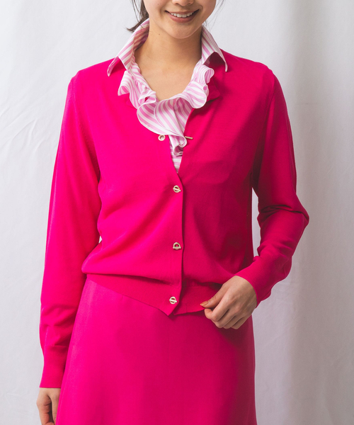 ナラカミーチェ（NARACAMICIE）/【NARACAMICIE】Tバーニットカーディガン セール】【NARACAMICIE】Tバーニットカーディガン（ニット/セーター