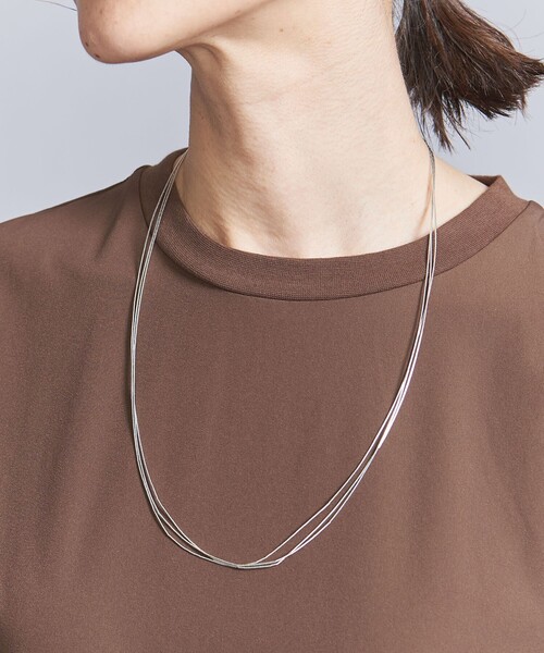 Native SilverStreams(ネイティブシルバーストリームズ)の「<Native SilverStreams>シルバー 3連 ネックレス(ネックレス・レディース・シルバー・FREE)」の1枚目の写真
