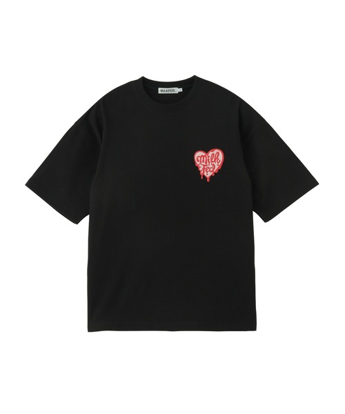 セール】MELTY HEART FOAM PRINT WIDE S/S TEE（Tシャツ