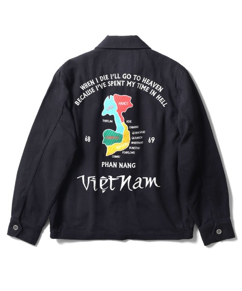 セール】HOUSTON コットンリネンベトジャン(MAP)（ブルゾン）｜HOUSTON