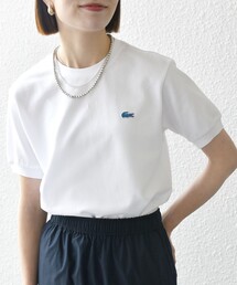 LACOSTE(���R�X�e)�́ySHIPS any�ʒ��zLACOSTE:�q����@�\�rPIQUE �N���[�l�b�N T�V���c 26SS(T�V���c/�J�b�g�\�[)