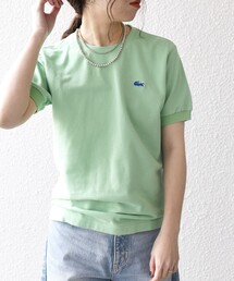 【SHIPS any別注】LACOSTE:〈洗濯機可能〉PIQUE クルーネック Tシャツ 26SS