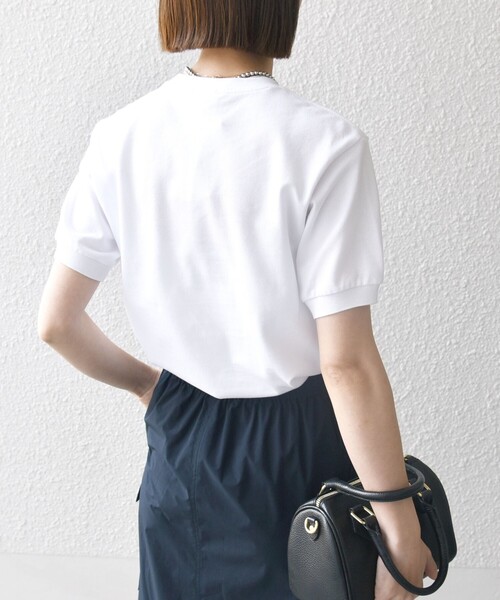 LACOSTE(ラコステ)の「【SHIPS any別注】LACOSTE:〈洗濯機可能〉PIQUE クルーネック Tシャツ 26SS(Tシャツ/カットソー・レディース・ライトグリーン/ホワイト/ネイビー/ベージュ・ONE SIZE)」の11枚目の写真