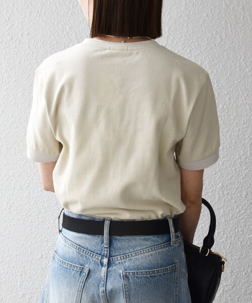 LACOSTE(ラコステ)の「【SHIPS any別注】LACOSTE:〈洗濯機可能〉PIQUE クルーネック Tシャツ 26SS(Tシャツ/カットソー・レディース・ライトグリーン/ホワイト/ネイビー/ベージュ・ONE SIZE)」の19枚目の写真