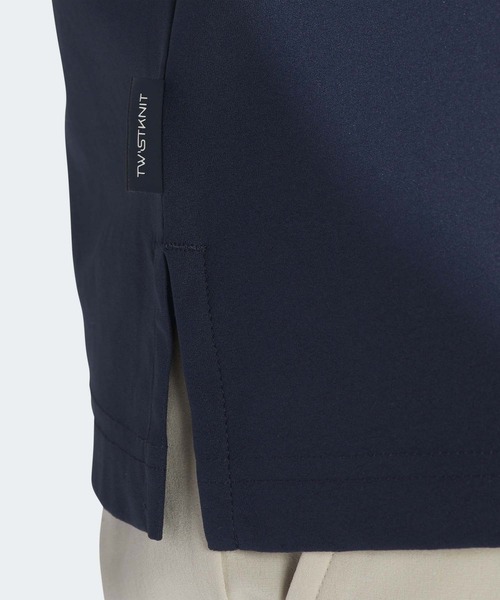 adidas（アディダス）の「ビヨンド ザ コース ツイストニット ルーズフィット クルーネック半袖ポロ【adidas Golf/アディダスゴルフ】（ポロシャツ・メンズ・ネイビー/クリーム・LARGE/MEDIUM/SMALL/X-LARGE/XX-LARGE）」の13枚目の写真