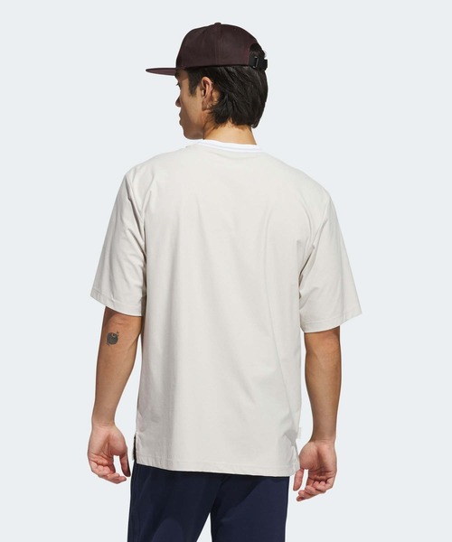 アディダス　ゴルフ　ビヨンド　ツイストニット　ポロシャツ　XS adidas ポロシャツ ツイストニット オーバーサイズ 半袖ポロ