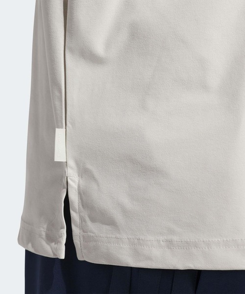 adidas（アディダス）の「ビヨンド ザ コース ツイストニット ルーズフィット クルーネック半袖ポロ【adidas Golf/アディダスゴルフ】（ポロシャツ・メンズ・ネイビー/クリーム・LARGE/MEDIUM/SMALL/X-LARGE/XX-LARGE）」の8枚目の写真