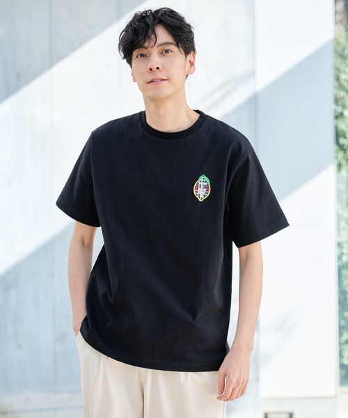 Arnold Palmer(アーノルドパーマー)の「レモンモチーフ シェア Tシャツ(Tシャツ/カットソー・レディース・ブラック/ホワイト/レッド・XS/S/M/L/LL)」の1枚目の写真