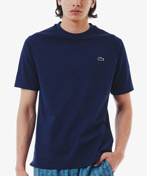 送料込★LACOSTE★半袖Tシャツ TH1415 Tシャツ LACOSTE/ラコステ アウトラインクロッククルーネックTシャツ