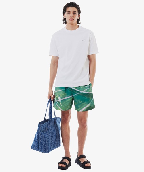 LACOSTE(ラコステ)の「LACOSTE/ラコステ アウトラインクロッククルーネックTシャツ 半袖 TH558299(Tシャツ/カットソー・メンズ・ネイビー/ホワイト/ブラック・M/L/XL)」の7枚目の写真