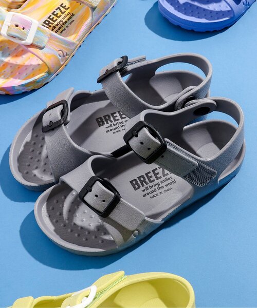 BREEZE(ブリーズ)の「EVAサンダル(サンダル・キッズ・グリーン/レインボー/ピンク/ライム/ブラック/ベージュ/ブルー/グレー・14/15 /16/17/18/19/20/21/13)」の9枚目の写真