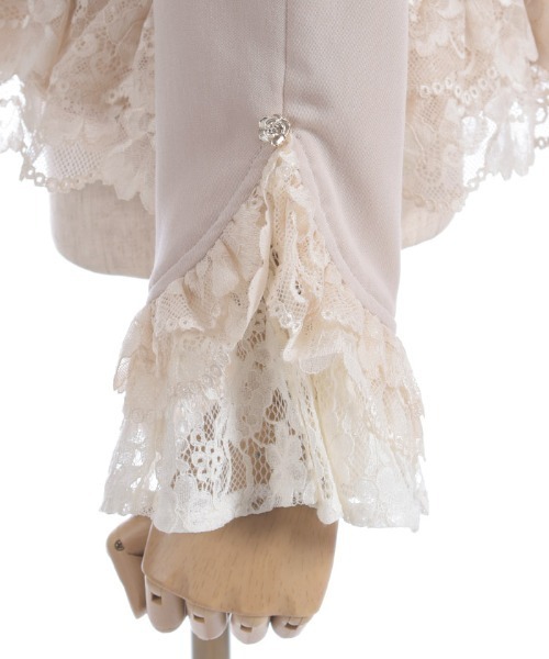 セール】レースフリル編上ジャケット（テーラードジャケット）｜axes