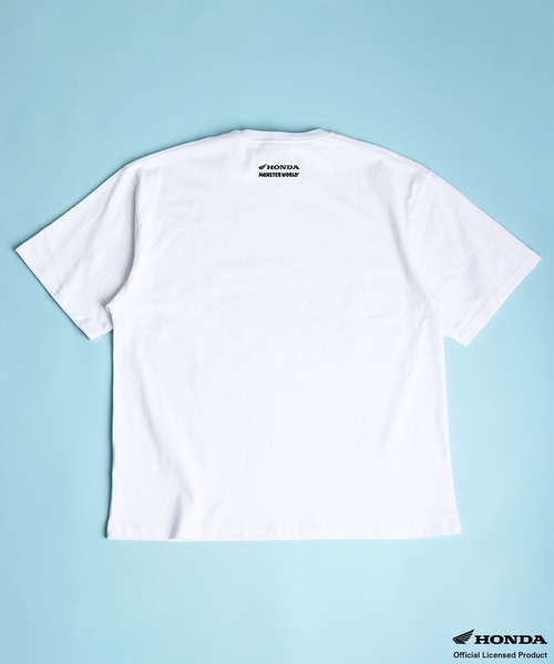 WESTSEA(ウエストシー)の「HONDA × MONSTER WORLD プリント ワンポイント刺繍 半袖Tシャツ(Tシャツ/カットソー・メンズ・ホワイト/ブラック系その他/ブラック/ホワイト系その他・M/L)」の6枚目の写真