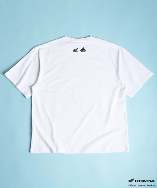 WESTSEA(ウエストシー)の「HONDA × MONSTER WORLD プリント ワンポイント刺繍 半袖Tシャツ(Tシャツ/カットソー・メンズ・ホワイト/ブラック系その他/ブラック/ホワイト系その他・M/L)」の9枚目の写真